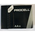 4 boxes of 10 PC1500 Duracell Procell AA Alkaline Batteries and a free box of AAA Procell
